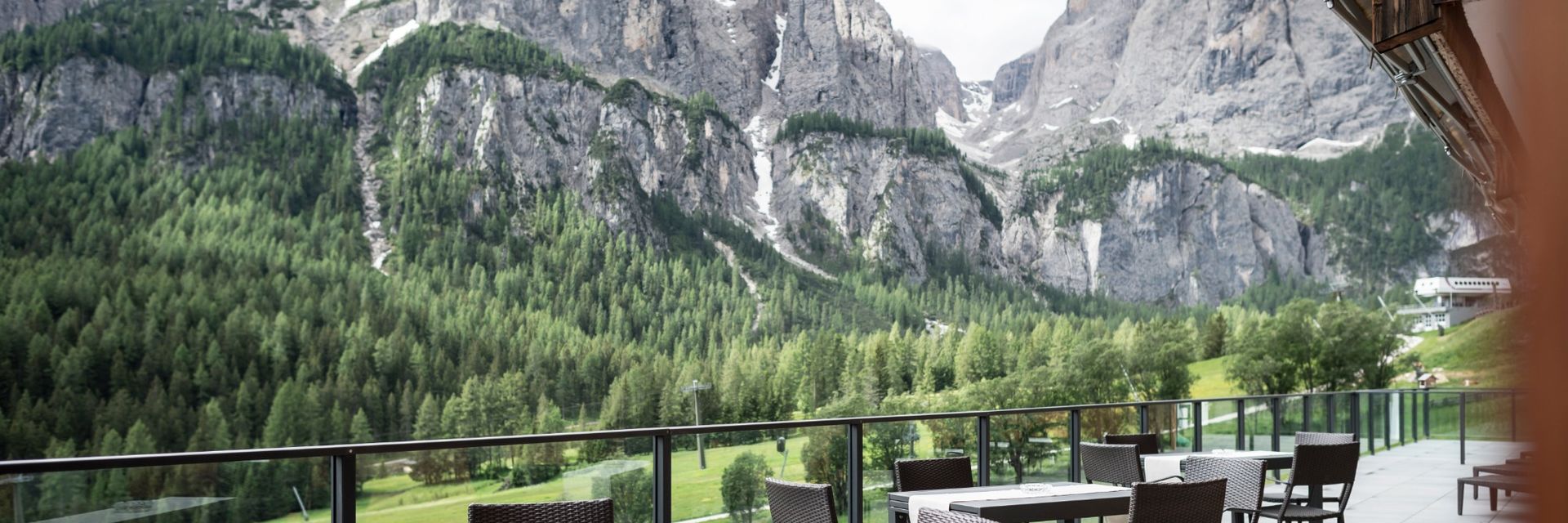 Sonnenterrasse im Hotel Cappella